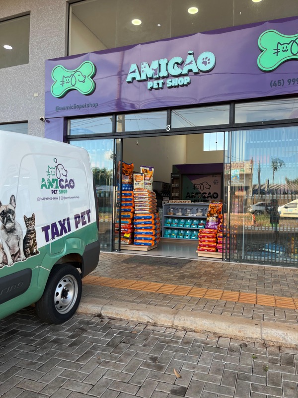 Espaço interno do Amicão Pet Shop